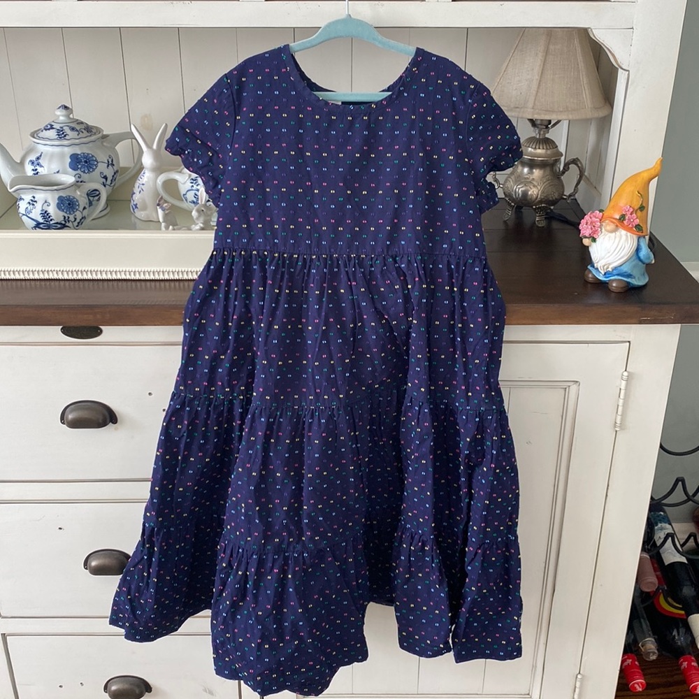 Hanna Andersson Girls Tiered Dress 130